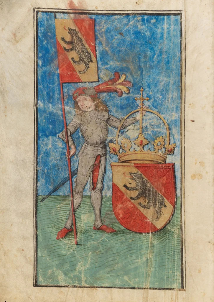 An illustration from Diebold Schilling, Amtliche Berner Chronik, vol 2, 1478, leaf 8