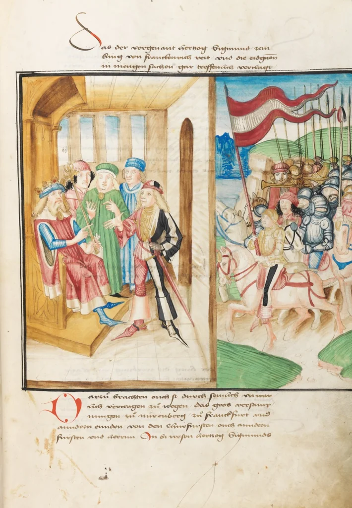 An illustration from Diebold Schilling, Amtliche Berner Chronik, vol. 3, 1478, leaf 139