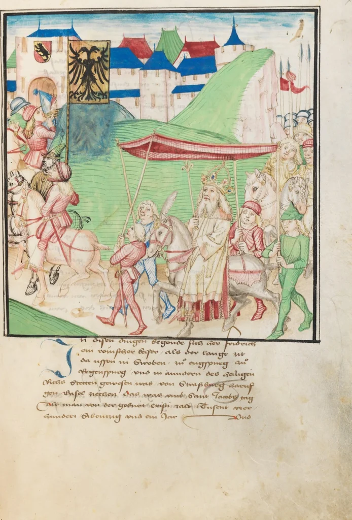 An illustration from Diebold Schilling, Amtliche Berner Chronik, vol. 3, 1478, leaf 169