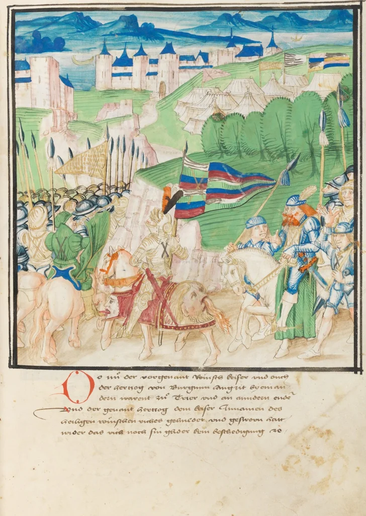 An illustration from Diebold Schilling, Amtliche Berner Chronik, vol. 3, 1478, leaf 259