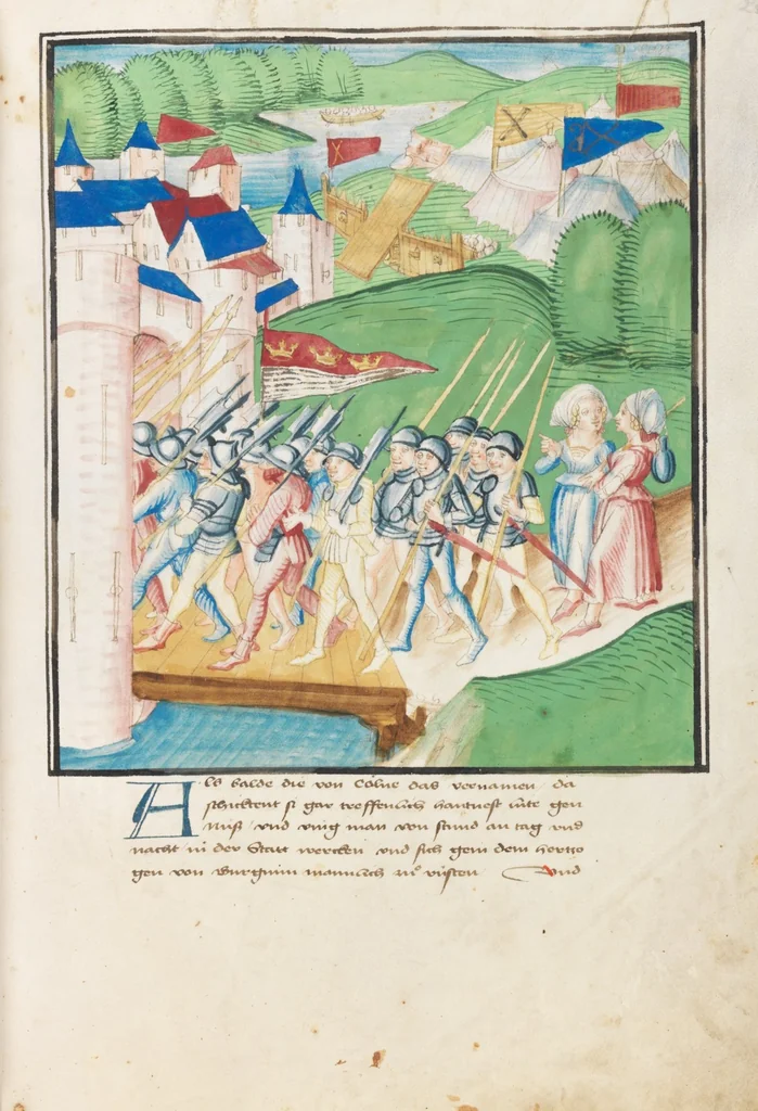 An illustration from Diebold Schilling, Amtliche Berner Chronik, vol. 3, 1478, leaf 261