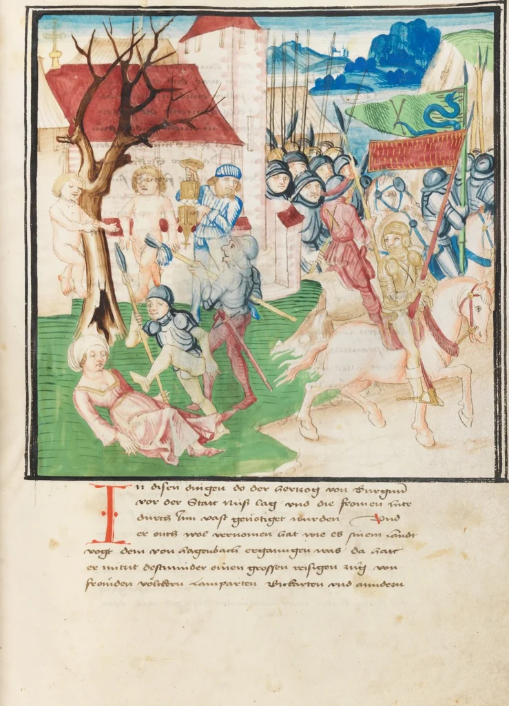 An illustration from Diebold Schilling, Amtliche Berner Chronik, vol. 3, 1478, leaf 263