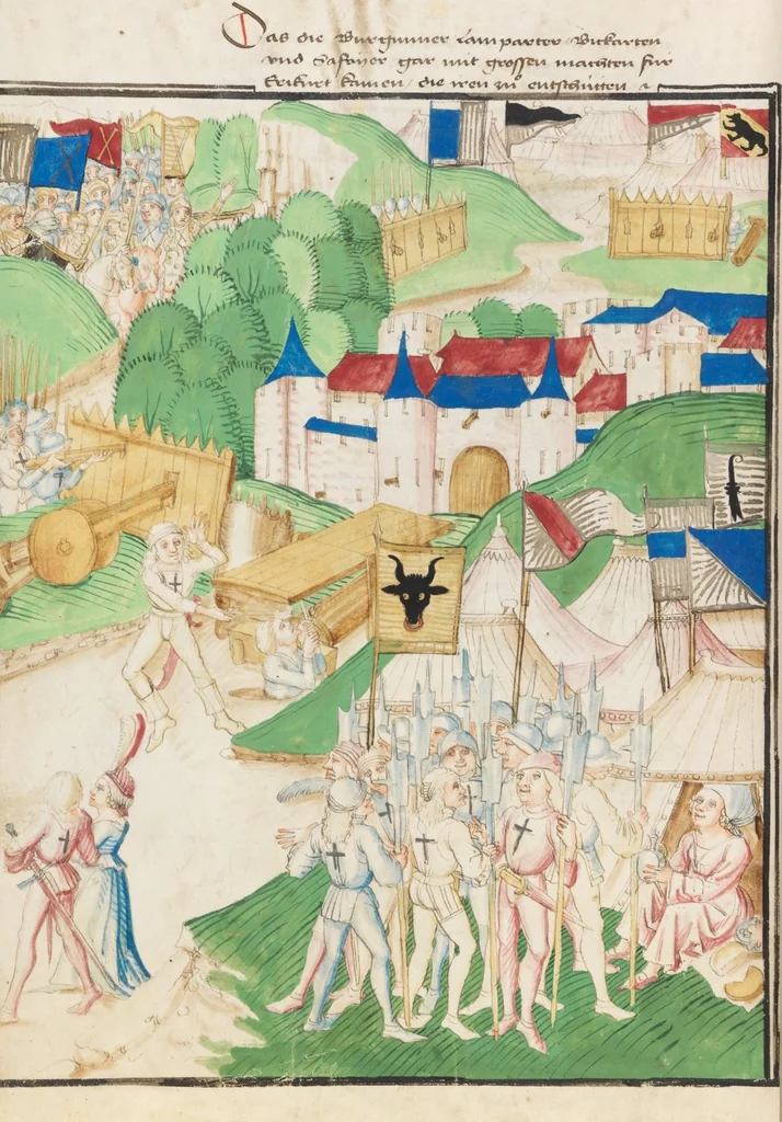 An illustration from Diebold Schilling, Amtliche Berner Chronik, vol. 3, 1478, leaf 286