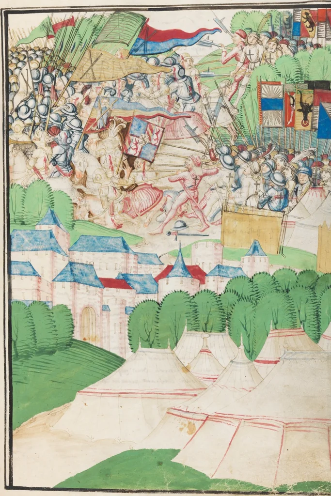 An illustration from Diebold Schilling, Amtliche Berner Chronik, vol. 3, 1478, leaf 289