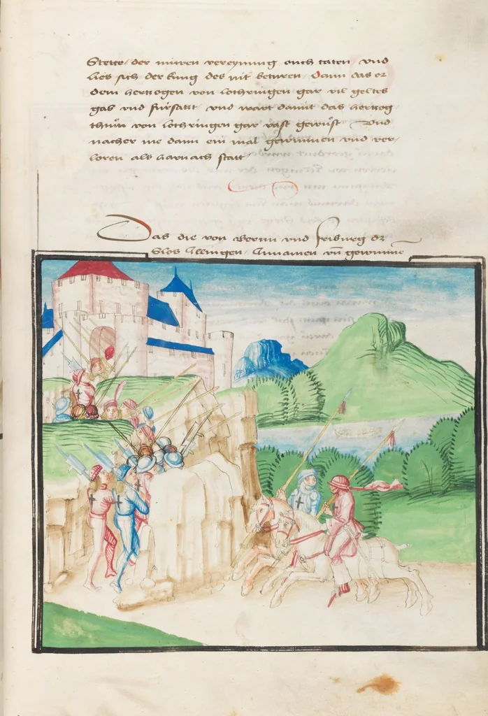 An illustration from Diebold Schilling, Amtliche Berner Chronik, vol. 3, 1478, leaf 337