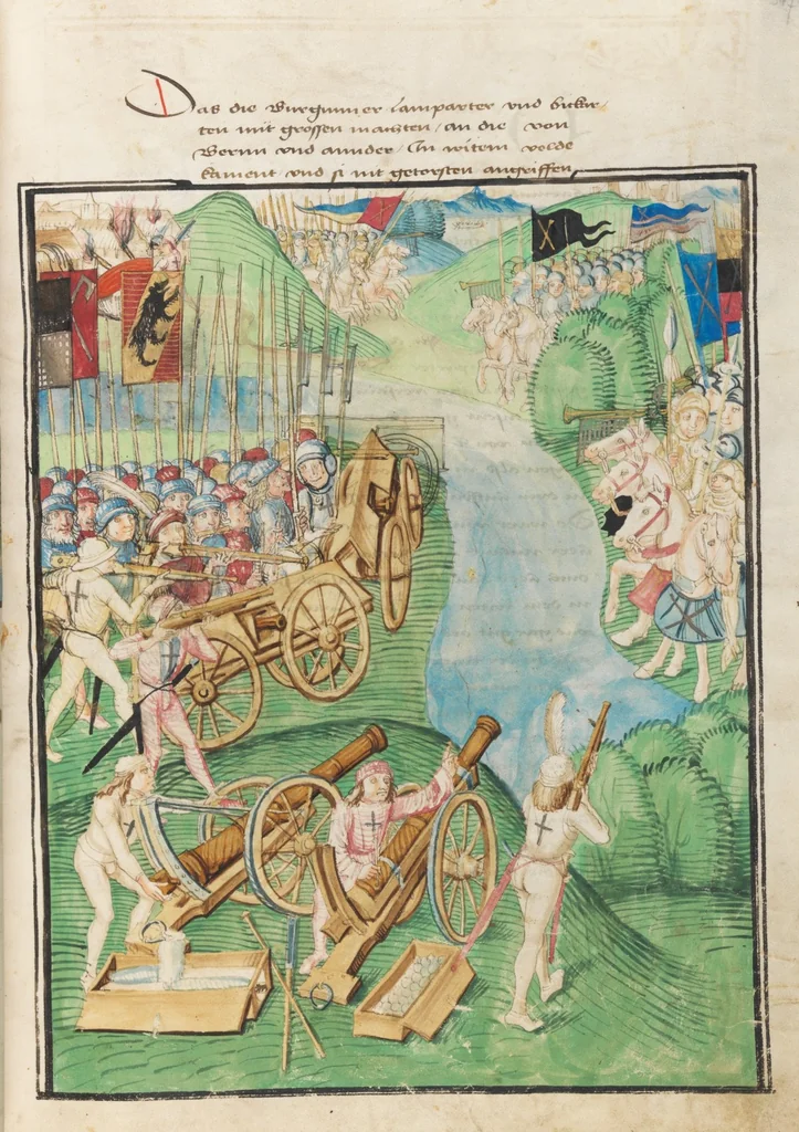 An illustration from Diebold Schilling, Amtliche Berner Chronik, vol. 3, 1478, leaf 351