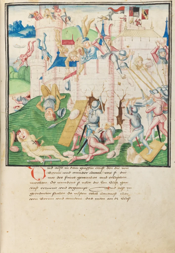 An illustration from Diebold Schilling, Amtliche Berner Chronik, vol. 3, 1478, leaf 367