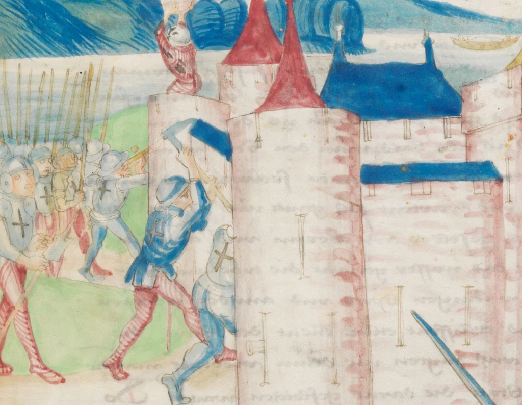 An illustration from Diebold Schilling, Amtliche Berner Chronik, vol. 3, 1478, leaf 409