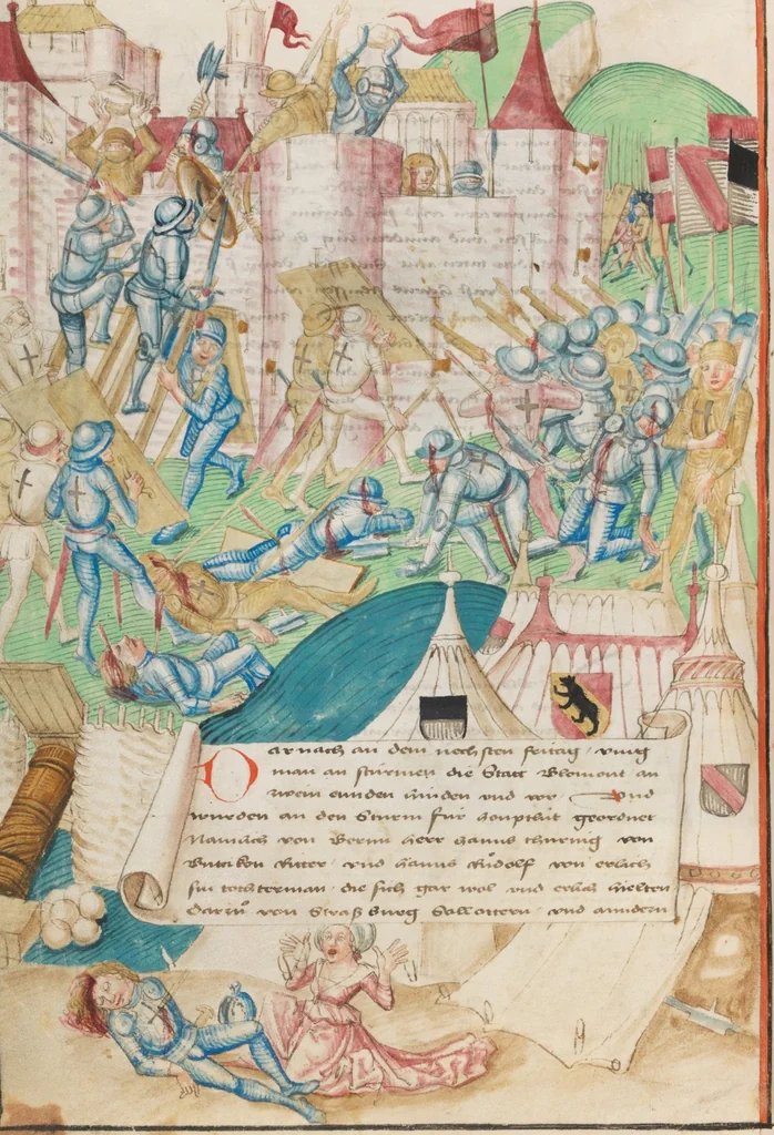 An illustration from Diebold Schilling, Amtliche Berner Chronik, vol. 3, 1478, leaf 426