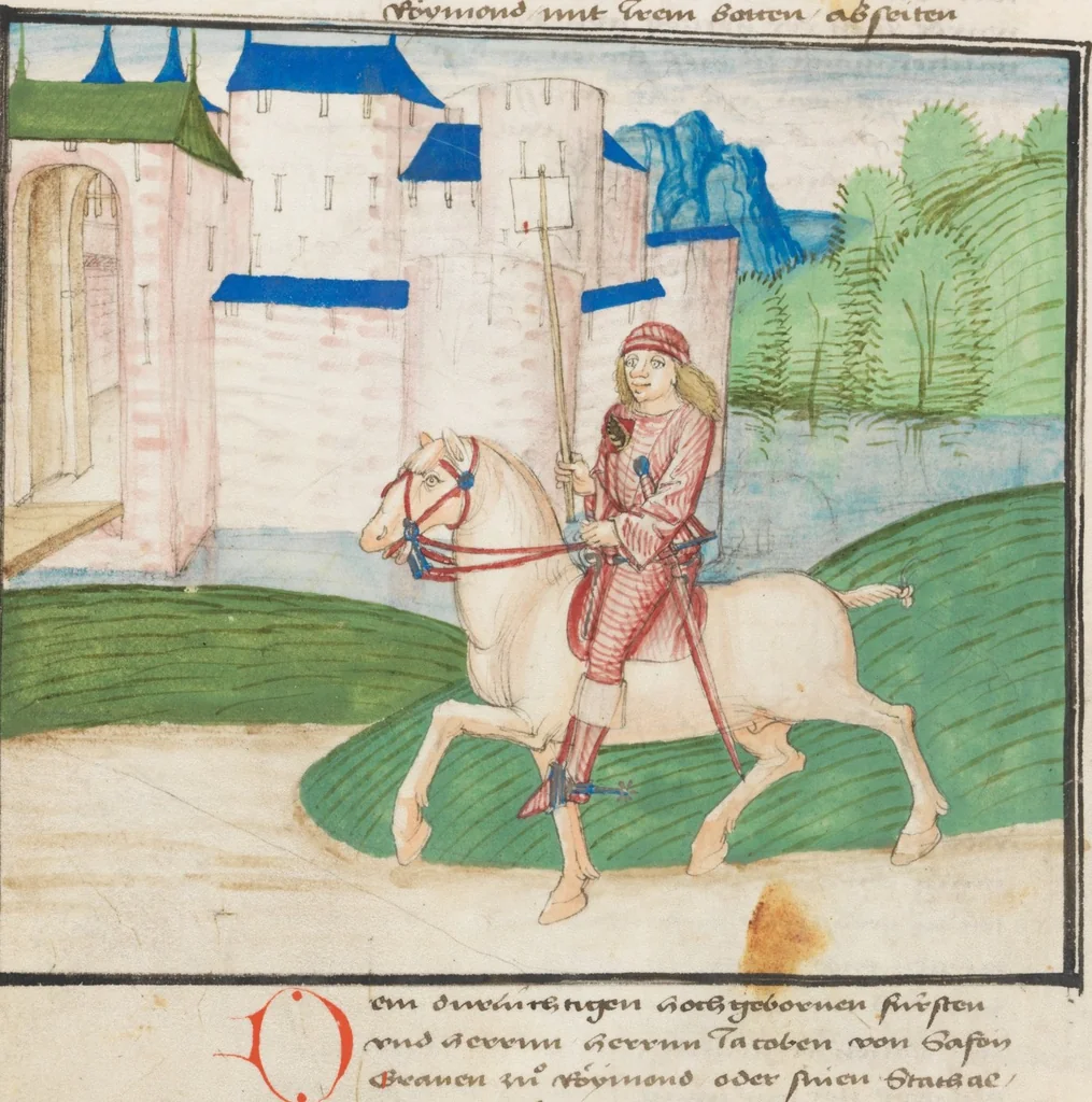 An illustration from Diebold Schilling, Amtliche Berner Chronik, vol. 3, 1478, leaf 490