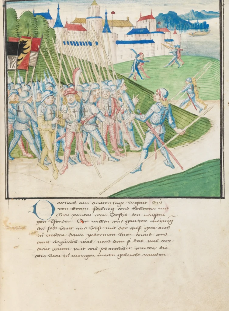 An illustration from Diebold Schilling, Amtliche Berner Chronik, vol. 3, 1478, leaf 511