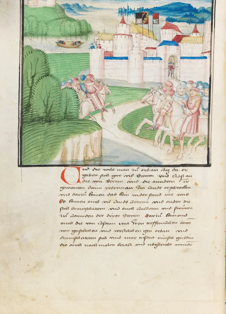 An illustration from Diebold Schilling, Amtliche Berner Chronik, vol. 3, 1478, leaf 530