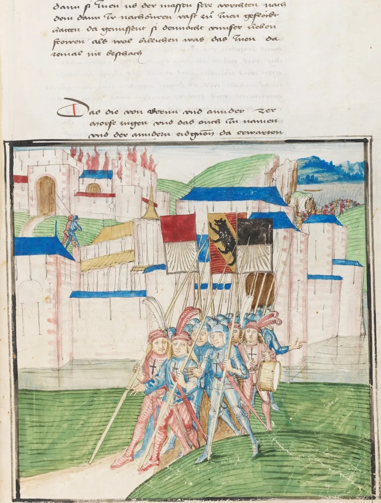 An illustration from Diebold Schilling, Amtliche Berner Chronik, vol. 3, 1478, leaf 531