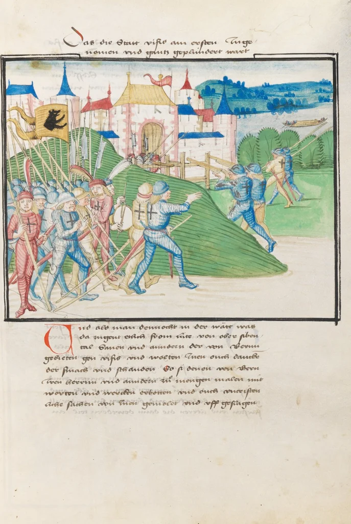 An illustration from Diebold Schilling, Amtliche Berner Chronik, vol. 3, 1478, leaf 559