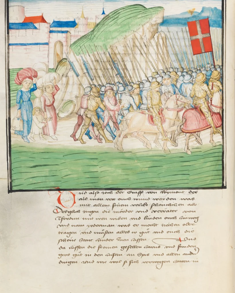 An illustration from Diebold Schilling, Amtliche Berner Chronik, vol. 3, 1478, leaf 592