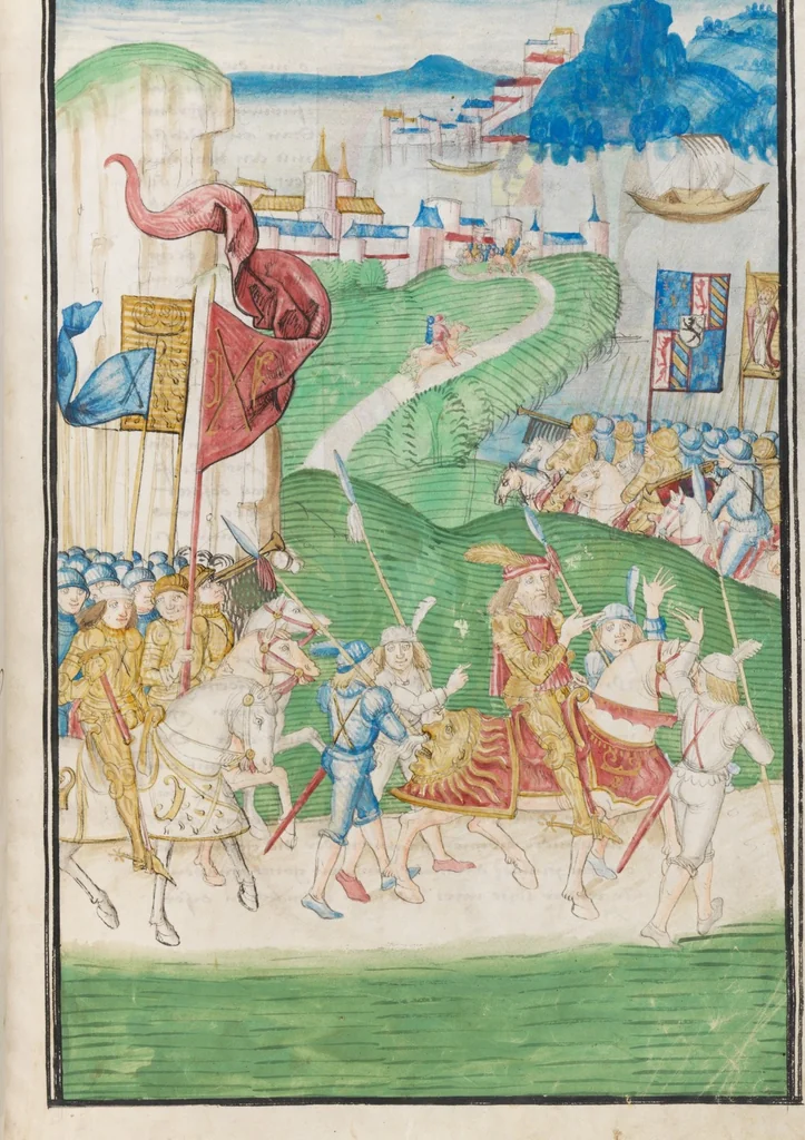 An illustration from Diebold Schilling, Amtliche Berner Chronik, vol. 3, 1478, leaf 603