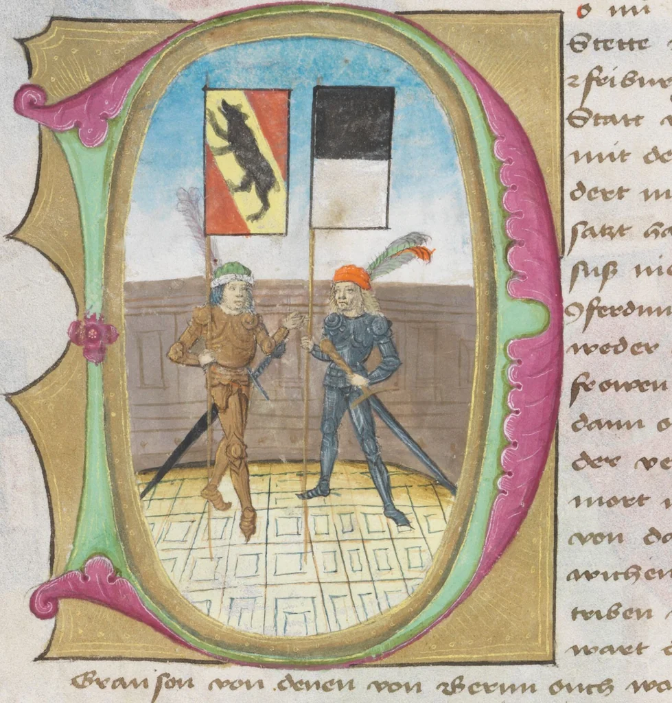 An illustration from Diebold Schilling, Amtliche Berner Chronik, vol. 3, 1478, leaf 604