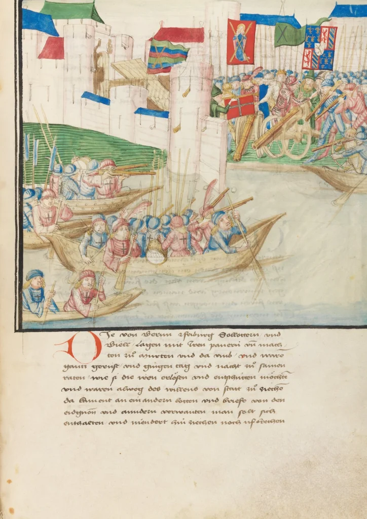 An illustration from Diebold Schilling, Amtliche Berner Chronik, vol. 3, 1478, leaf 625
