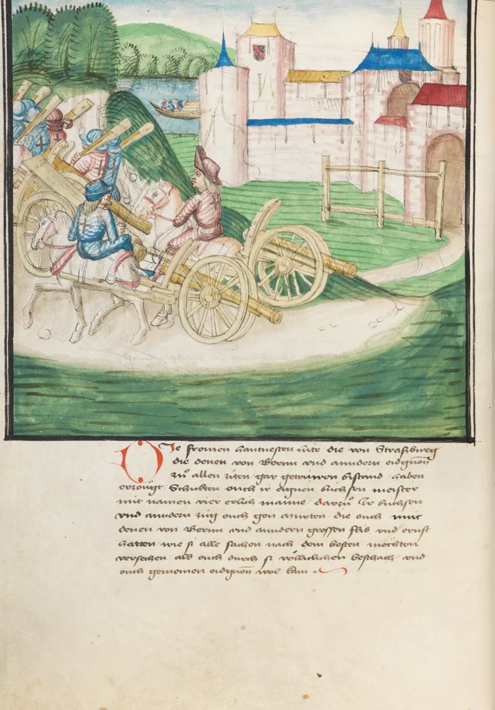 An illustration from Diebold Schilling, Amtliche Berner Chronik, vol. 3, 1478, leaf 700