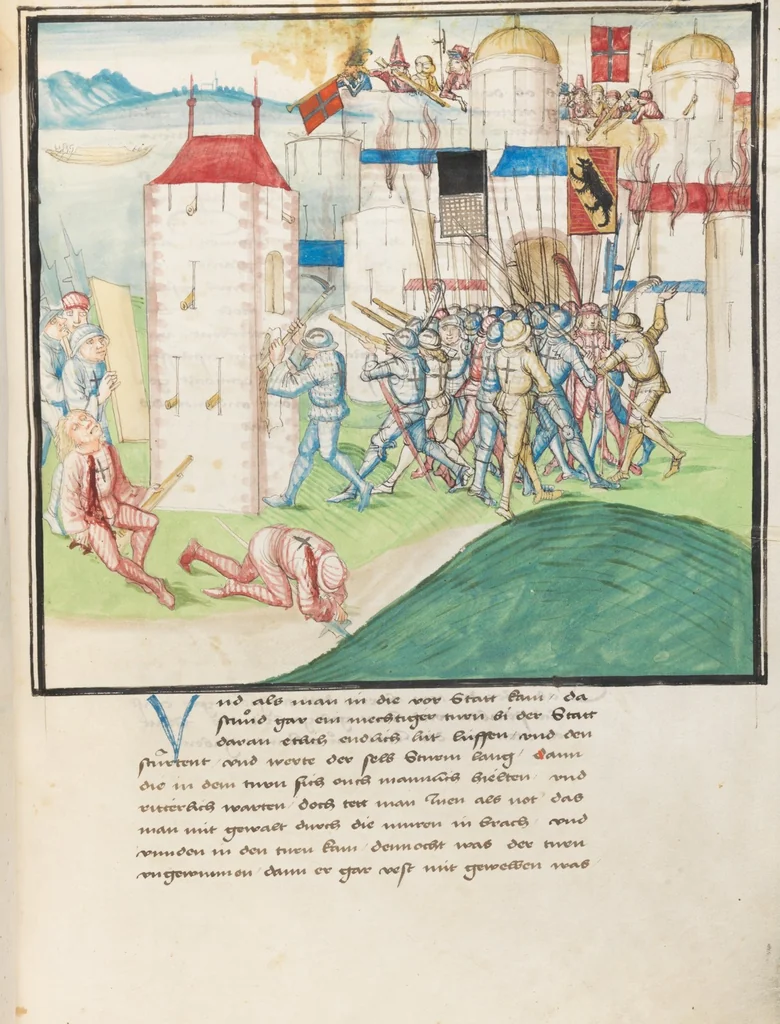 An illustration from Diebold Schilling, Amtliche Berner Chronik, vol. 3, 1478, leaf 719
