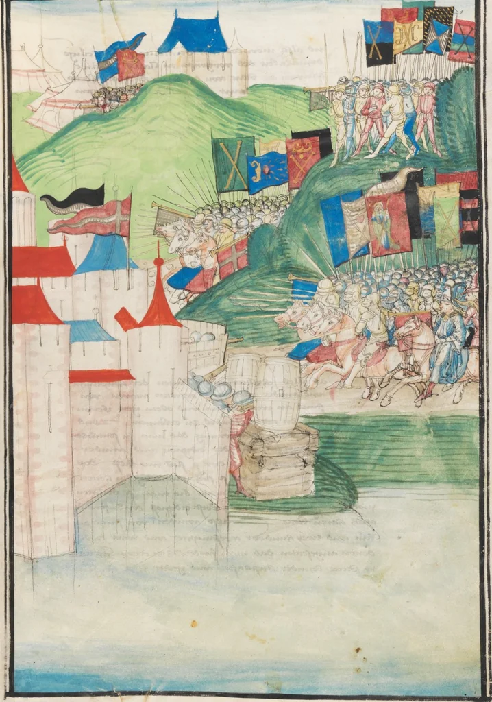 An illustration from Diebold Schilling, Amtliche Berner Chronik, vol. 3, 1478, leaf 733
