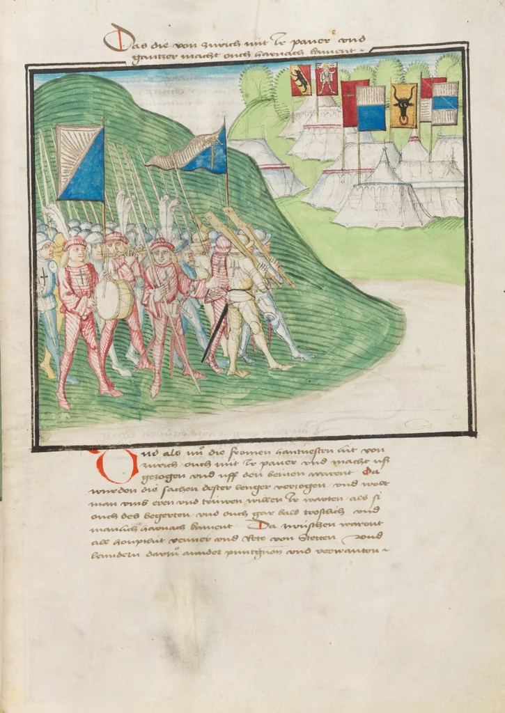 An illustration from Diebold Schilling, Amtliche Berner Chronik, vol. 3, 1478, leaf 759