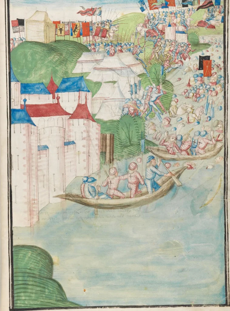 An illustration from Diebold Schilling, Amtliche Berner Chronik, vol. 3, 1478, leaf 767