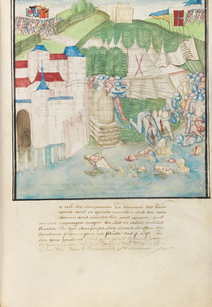 An illustration from Diebold Schilling, Amtliche Berner Chronik, vol. 3, 1478, leaf 769