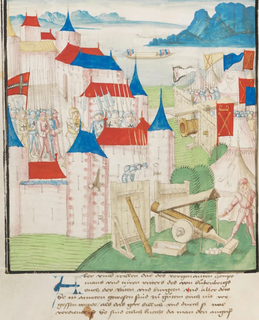 An illustration from Diebold Schilling, Amtliche Berner Chronik, vol. 3, 1478, leaf 782