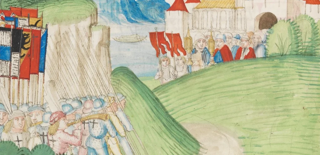 An illustration from Diebold Schilling, Amtliche Berner Chronik, vol. 3, 1478, leaf 786