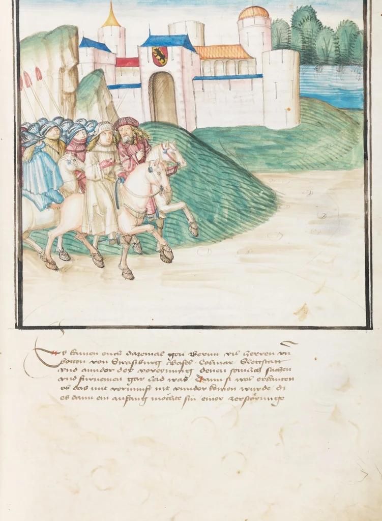 An illustration from Diebold Schilling, Amtliche Berner Chronik, vol. 3, 1478, leaf 895