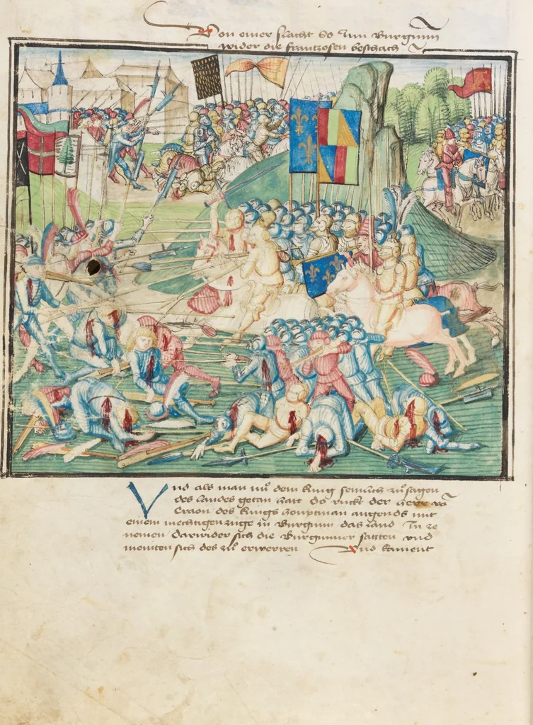 An illustration from Diebold Schilling, Amtliche Berner Chronik, vol. 3, 1478, leaf 900