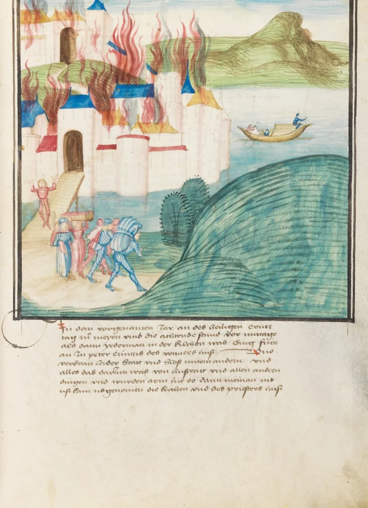 An illustration from Diebold Schilling, Amtliche Berner Chronik, vol. 3, 1478, leaf 903