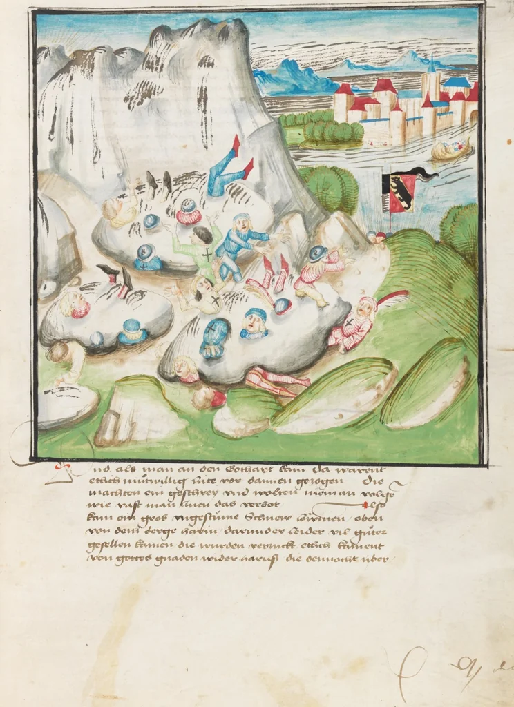 An illustration from Diebold Schilling, Amtliche Berner Chronik, vol. 3, 1478, leaf 921