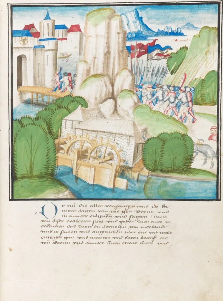 An illustration from Diebold Schilling, Amtliche Berner Chronik, vol. 3, 1478, leaf 925