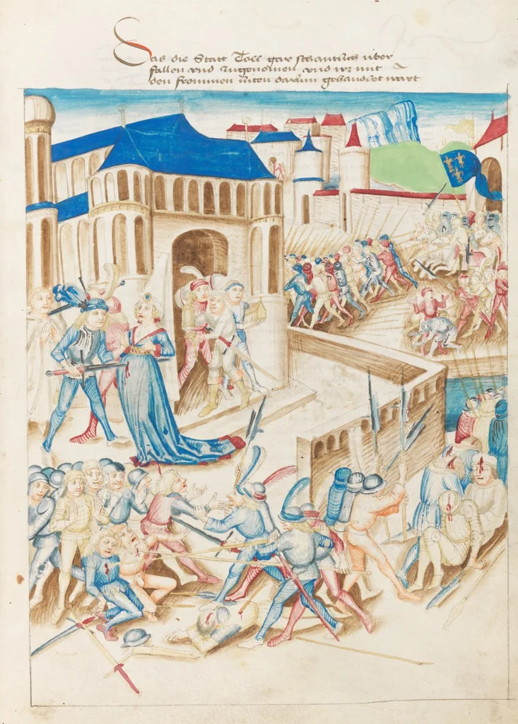 An illustration from Diebold Schilling, Amtliche Berner Chronik, vol. 3, 1478, leaf 927