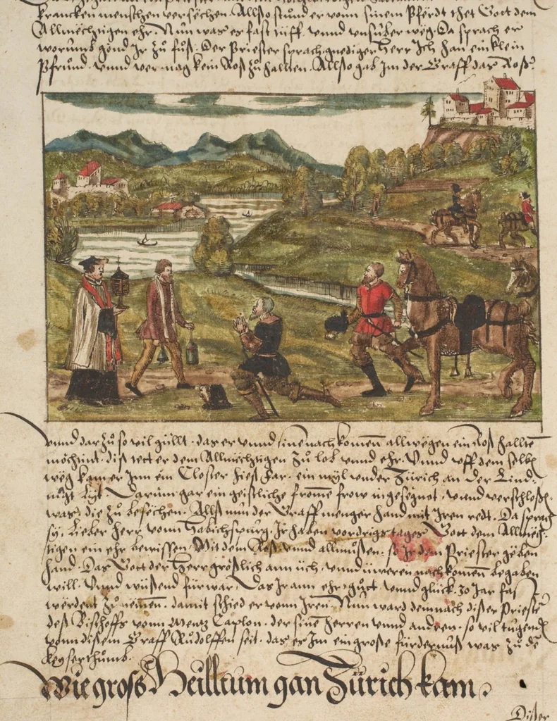 An illustration from Silbereisen: Chronicon Helvetiae, Part I, 1576, leaf 116