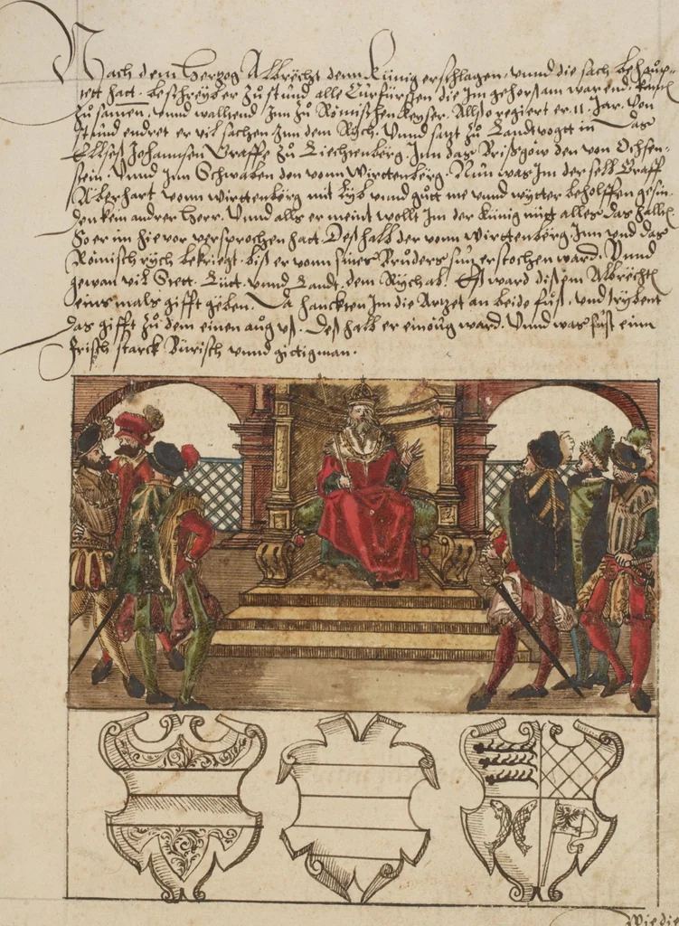 An illustration from Silbereisen: Chronicon Helvetiae, Part I, 1576, leaf 139