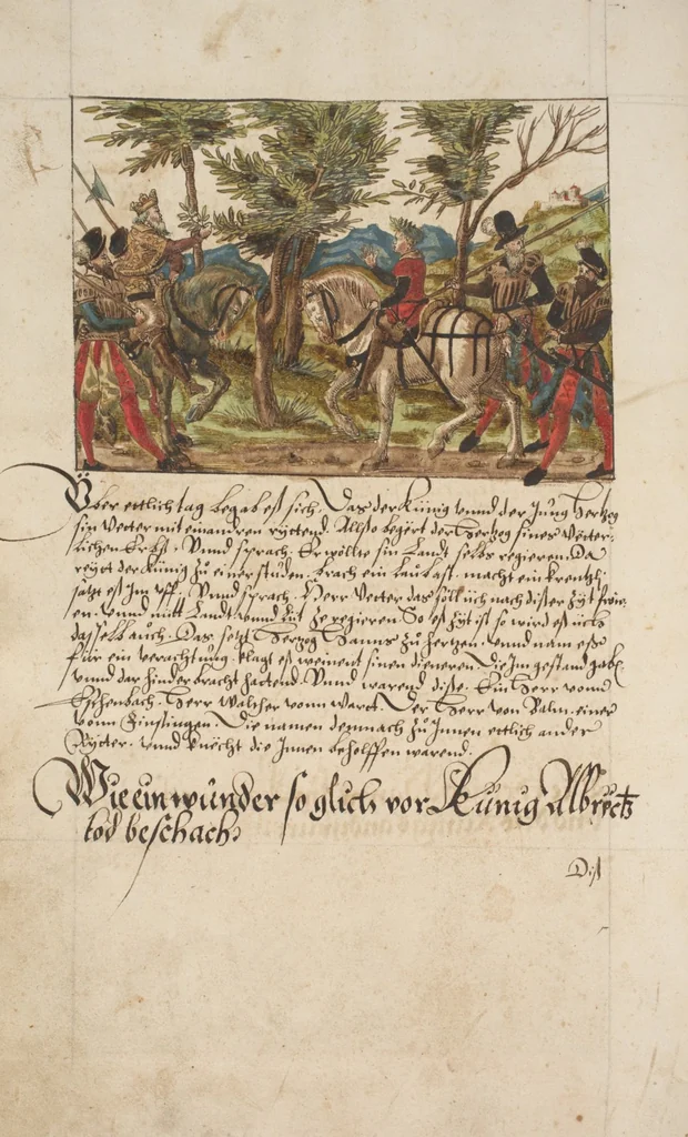 An illustration from Silbereisen: Chronicon Helvetiae, Part I, 1576, leaf 142