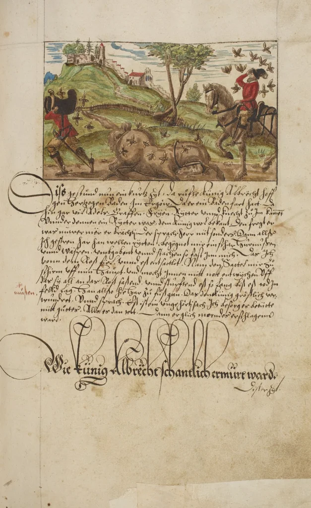 An illustration from Silbereisen: Chronicon Helvetiae, Part I, 1576, leaf 143