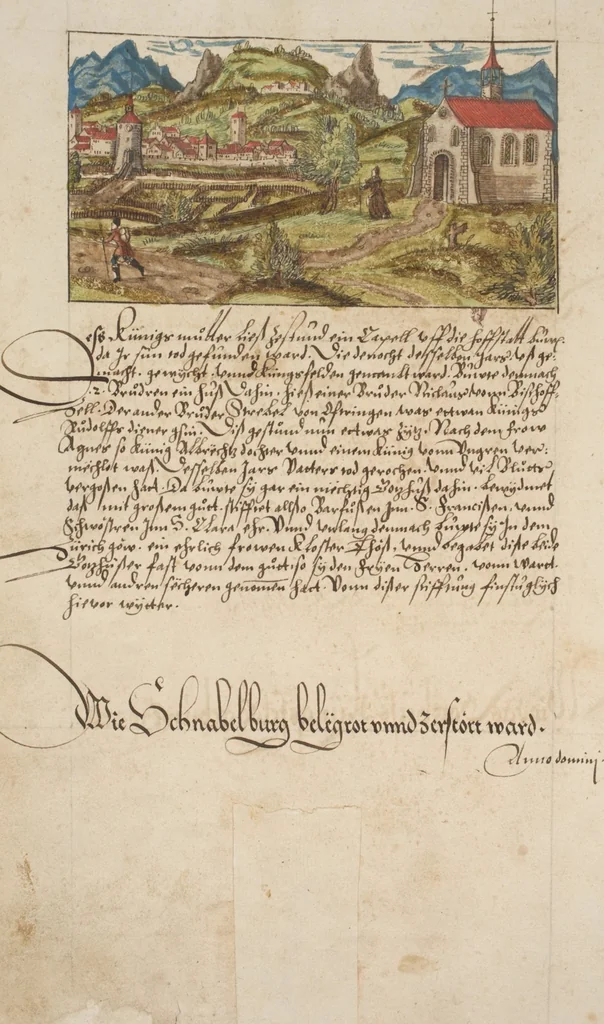 An illustration from Silbereisen: Chronicon Helvetiae, Part I, 1576, leaf 146