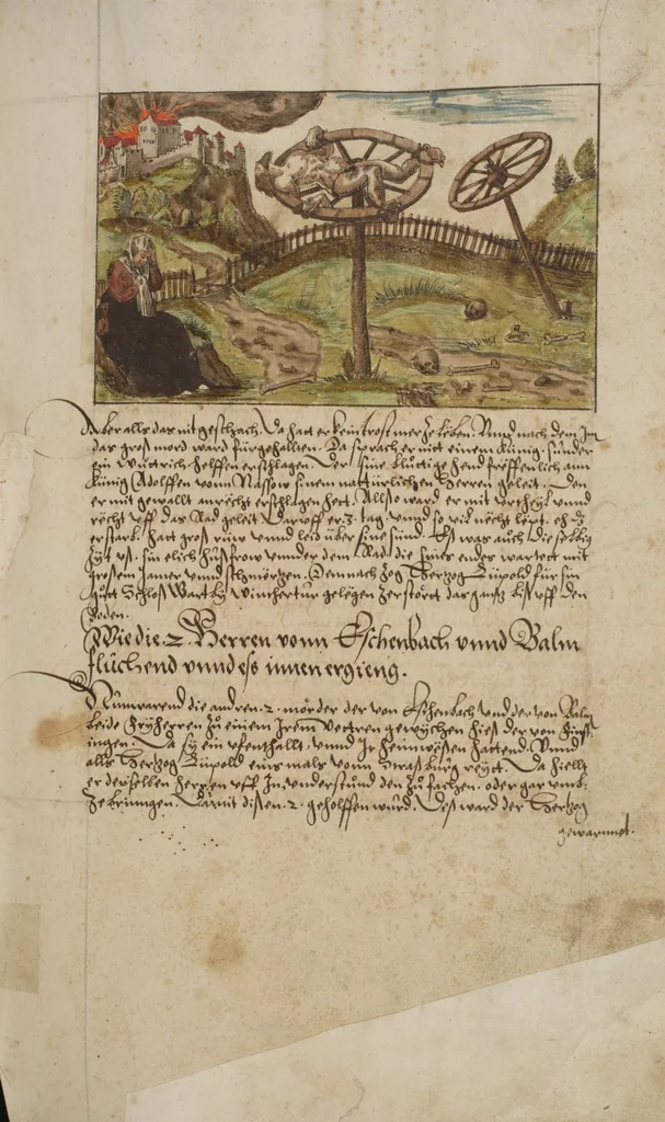 An illustration from Silbereisen: Chronicon Helvetiae, Part I, 1576, leaf 149