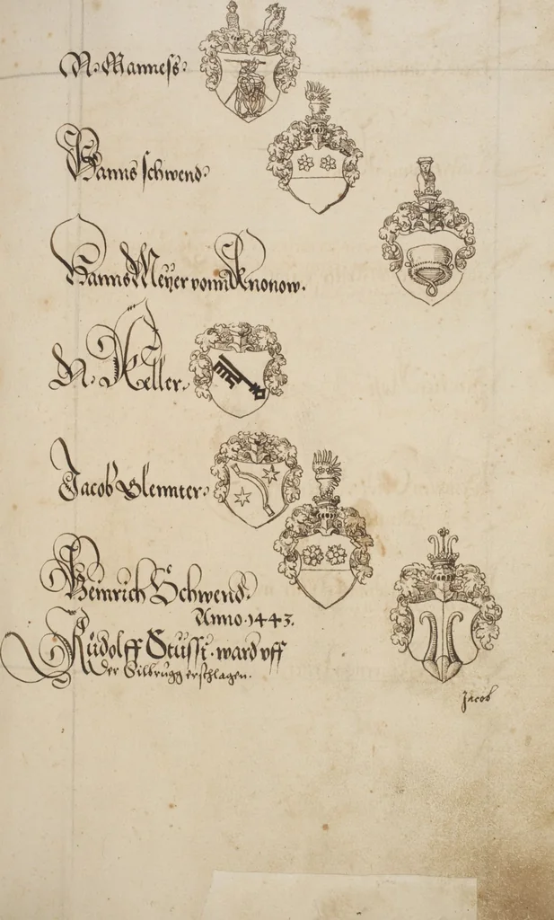 An illustration from Silbereisen: Chronicon Helvetiae, Part I, 1576, leaf 159