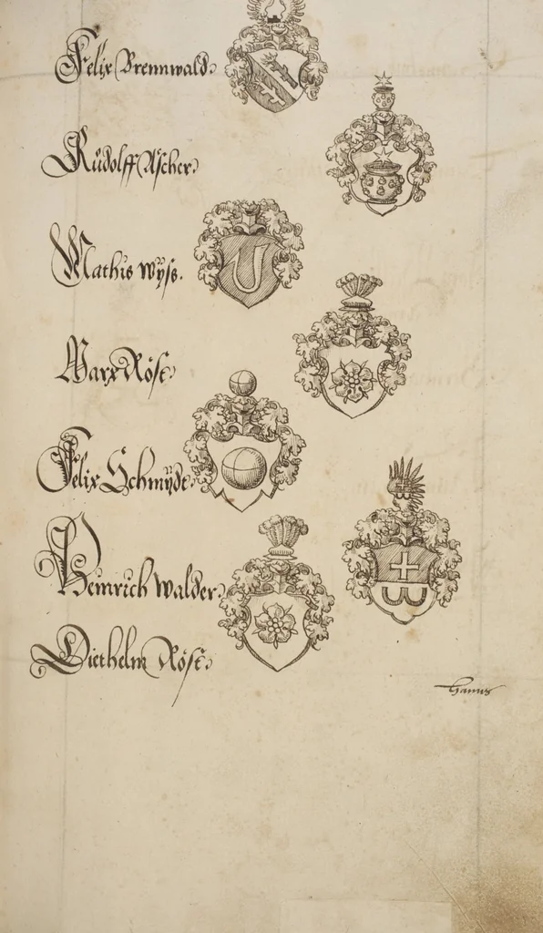 An illustration from Silbereisen: Chronicon Helvetiae, Part I, 1576, leaf 161