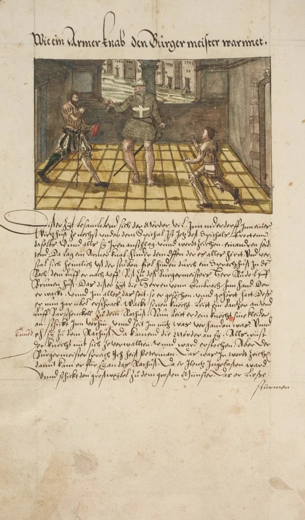 An illustration from Silbereisen: Chronicon Helvetiae, Part I, 1576, leaf 176