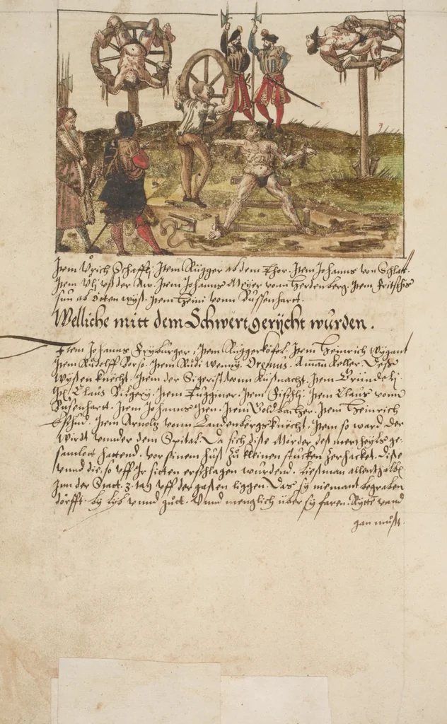 An illustration from Silbereisen: Chronicon Helvetiae, Part I, 1576, leaf 180