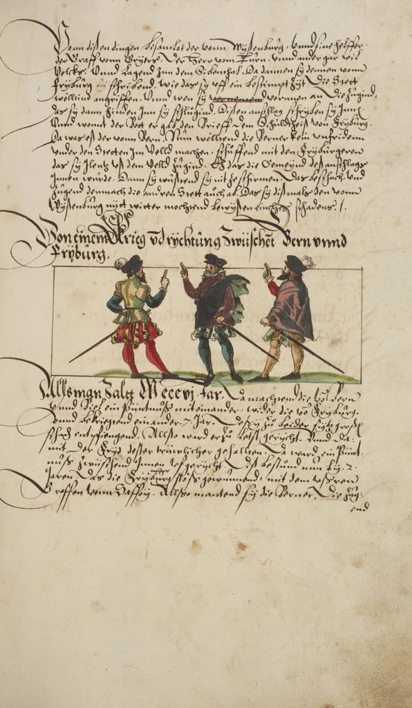 An illustration from Silbereisen: Chronicon Helvetiae, Part I, 1576, leaf 207