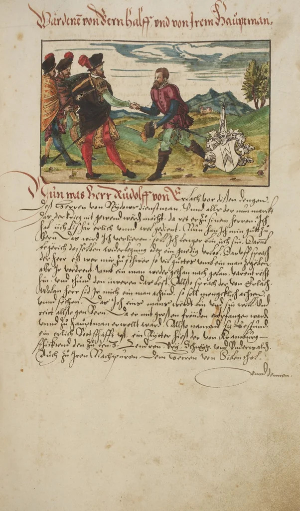 An illustration from Silbereisen: Chronicon Helvetiae, Part I, 1576, leaf 219
