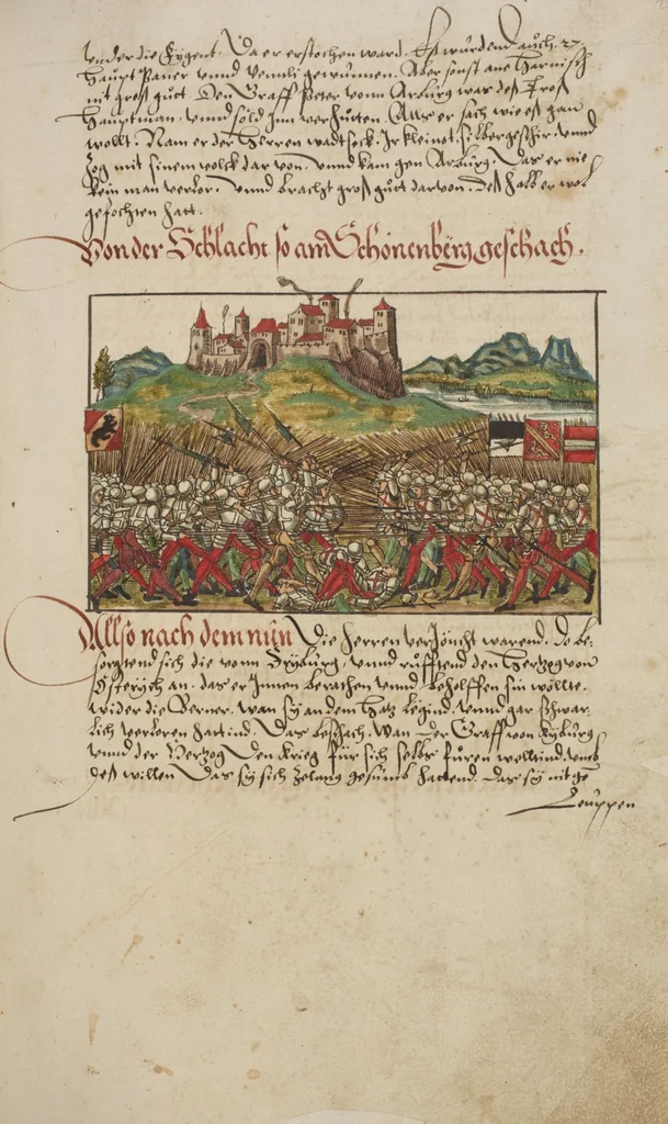 An illustration from Silbereisen: Chronicon Helvetiae, Part I, 1576, leaf 223