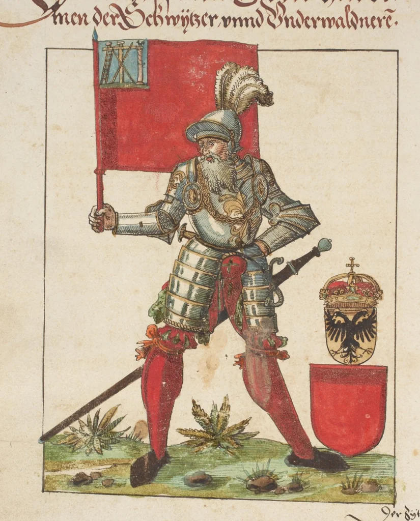 An illustration from Silbereisen: Chronicon Helvetiae, Part I, 1576, leaf 242
